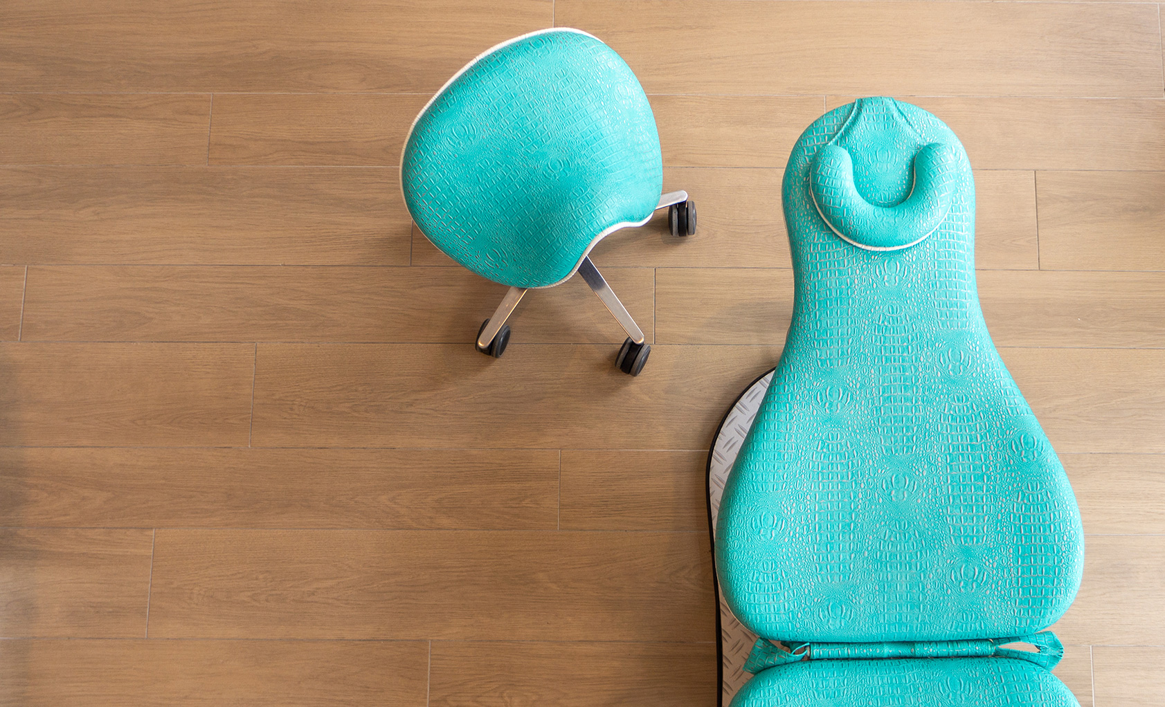 Fauteuil principal du cabinet d'orthodontie de Gondecourt